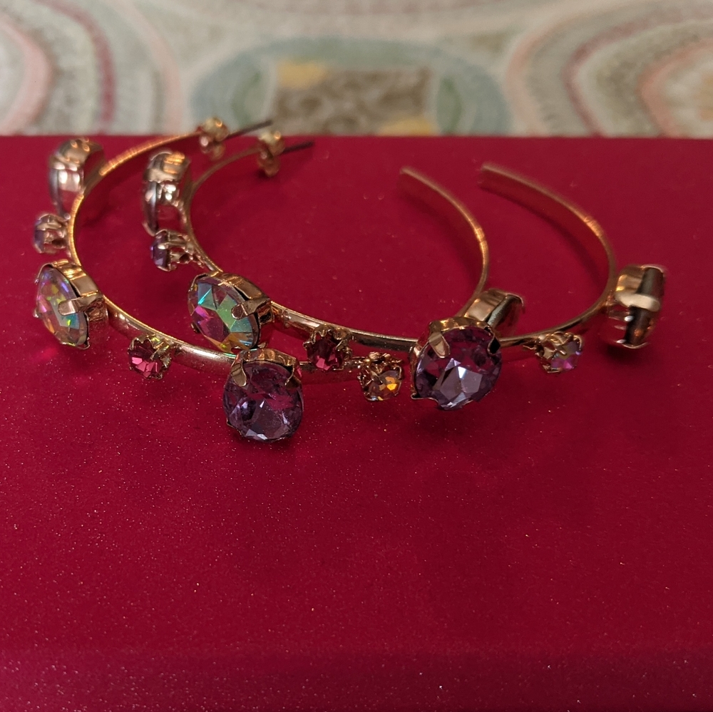 Jewel Hoops 💖💜💖